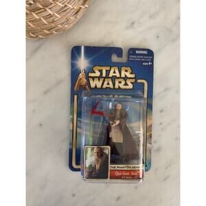 NIB Hasbro Star Wars Phantom Menace Qui-Gon